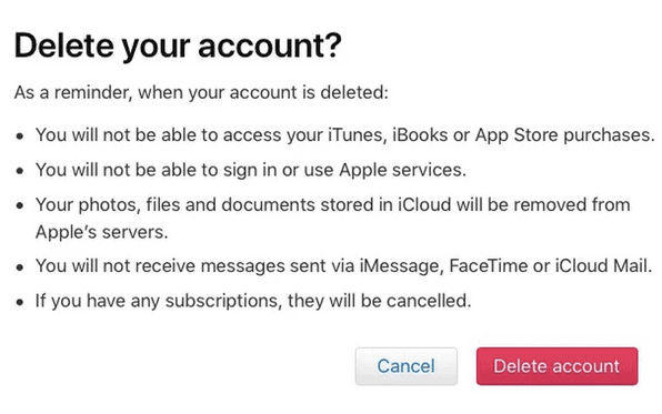Permanently Delete an Apple ID Account