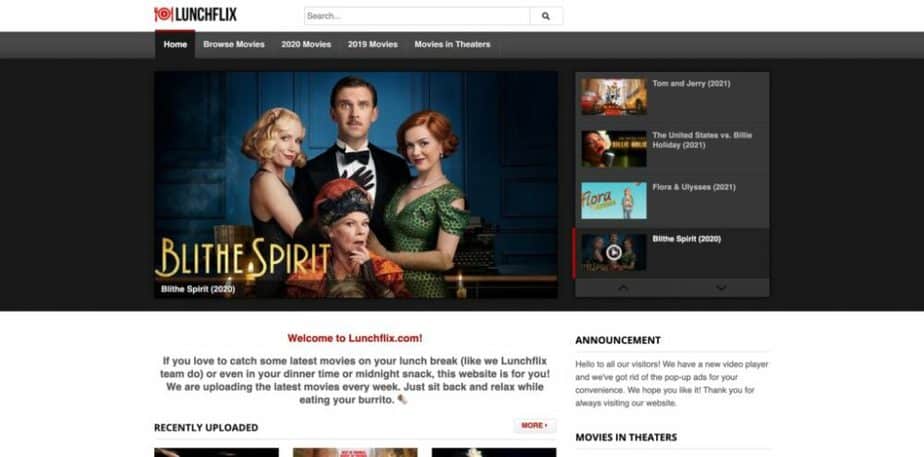 Lunchflix Alternatives 25 Sites To Watch Latest Movies Online - ForTech